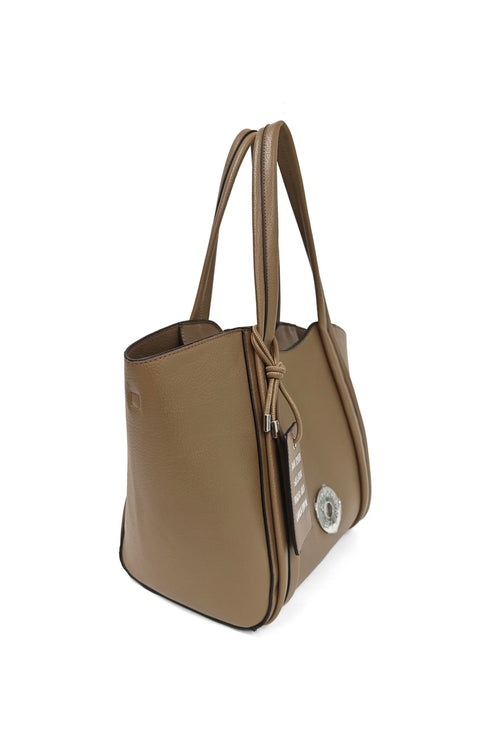 BAG VICKY CON TAG DECORATIVO COLORE NATURALE