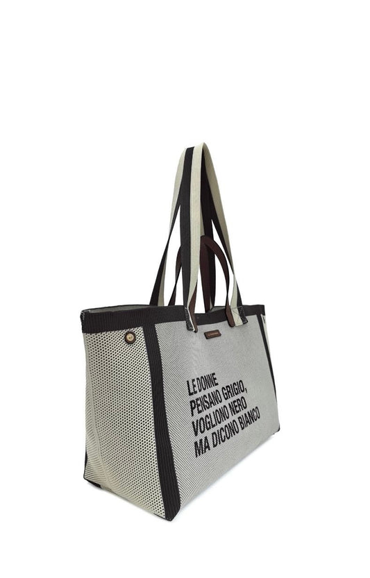 SHOPPING CHARLIE CON DOPPIO MANICO COLORE GRIGIO