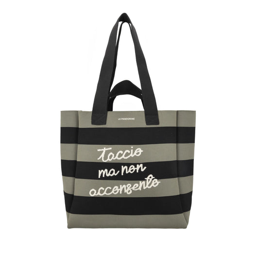 SHOPPING GRANDE  JACKIE IN TELA CON DOPPIO MANICO COLORE VERDE