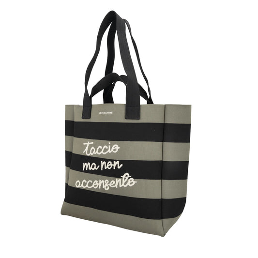 SHOPPING GRANDE  JACKIE IN TELA CON DOPPIO MANICO COLORE VERDE