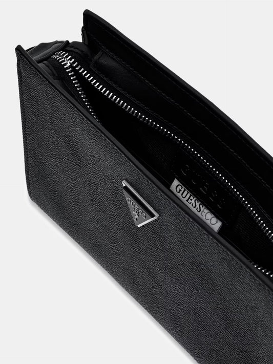 TRACOLLA IN PELLE NERA