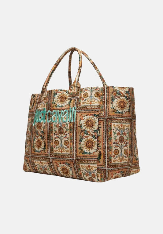 BORSA A SPALLA COTTON DRILL PRINT SEASONAL