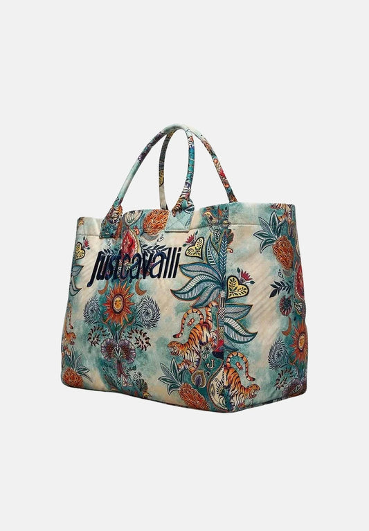 BORSA A SPALLA COTTON DRILL PRINT SEASONAL