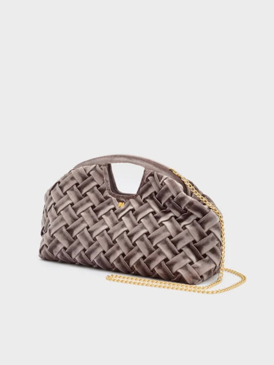 BORSA A MANO QUEEN INTRECCIATA