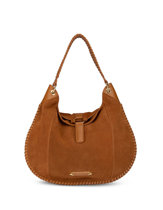 BORSA A SPALLA IN VERA PELLE MAURINE