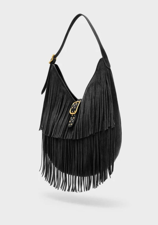 BORSA A SPALLA MONTANA CON FRANGE