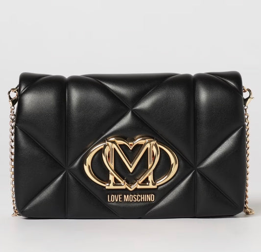 BORSA A TRACOLLA IN PELLE SINTETICA MATELASSE’