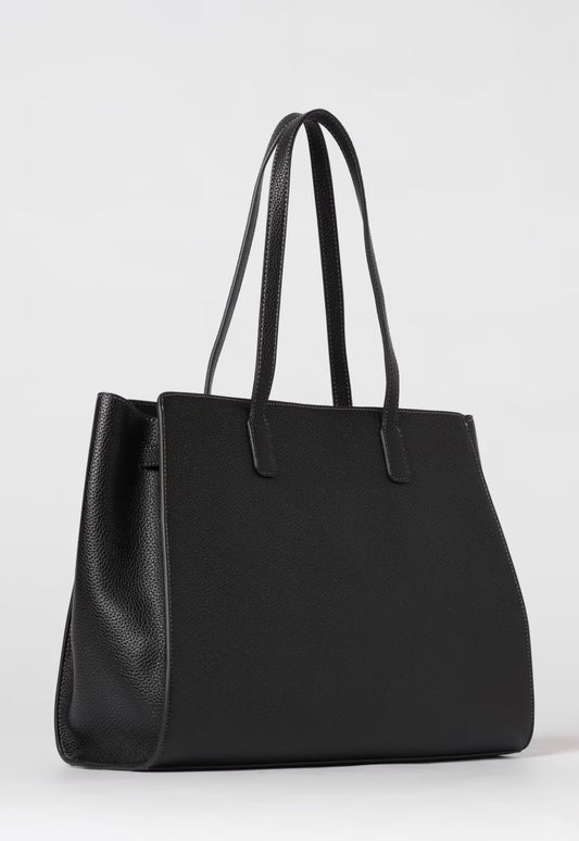 BORSA A SPALLA IN PELLE SINTETICA MARTELLATA