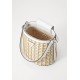 Borsa a mano Atalia Crossbody Bucket - Natural/White con tracolla inclusa