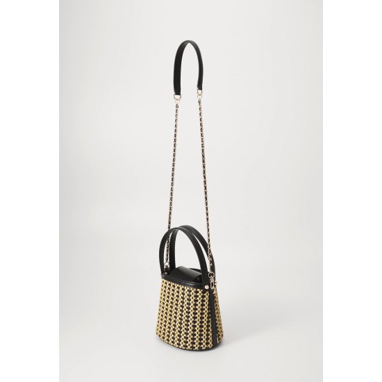 Borsa a mano Atalia Crossbody Bucket - Natural/Black con tracolla inclusa