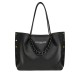 Shopper Vicky Con Borchie Multicolor - Nero