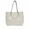 Shopper Vicky Con Borchie Multicolor - Bianco