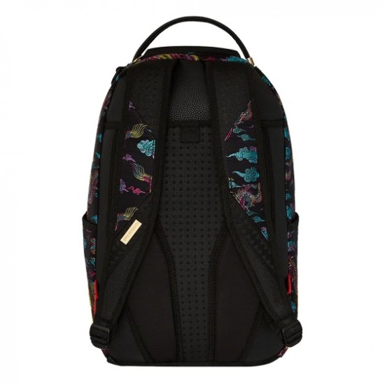 Zaino Embroidered Dragons Backpack